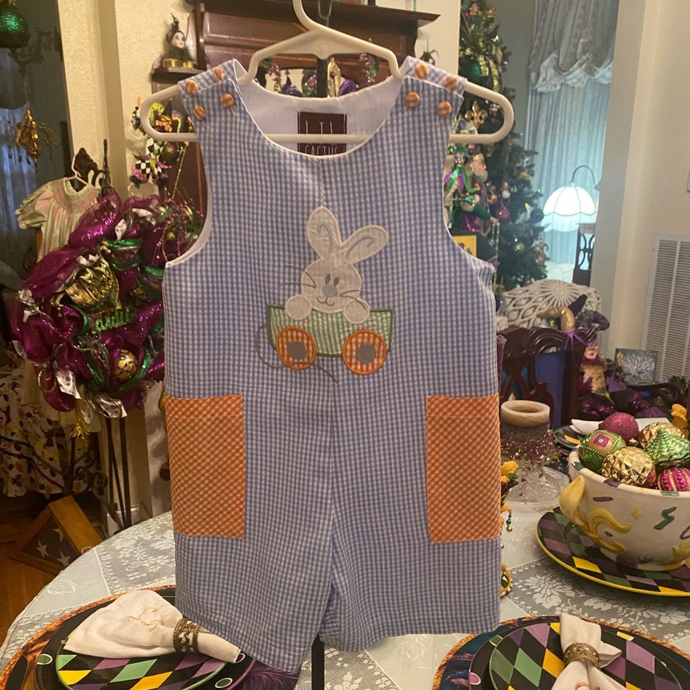 Lil Cactus Infant Boys Bunny Jon Jon size 12-18 months